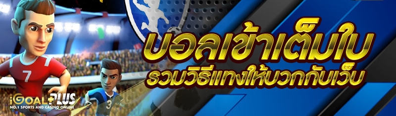 บอลเข้าเต็มใบ รวมวิธีแทงให้บวกกับเว็บ