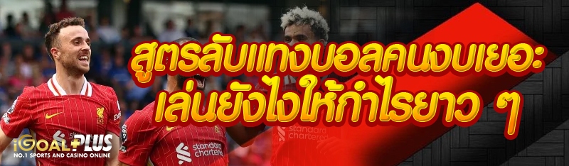 สูตรลับแทงบอลคนงบเยอะ เล่นยังไงให้กำไรยาว ๆ